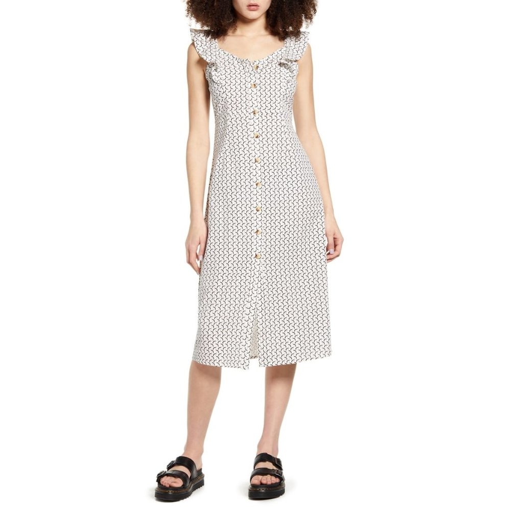 EUC Billabong x Sincerely Jules Love Tripper Dress in Cool Whip Size L
